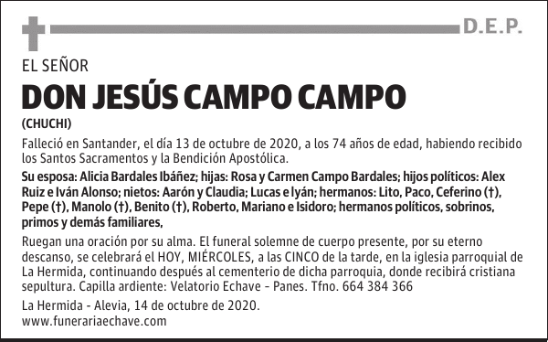 DON JESÚS CAMPO CAMPO
