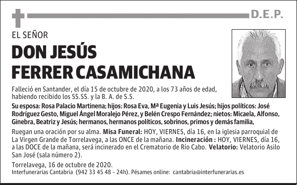 D. JESÚS FERRER CASAMICHANA