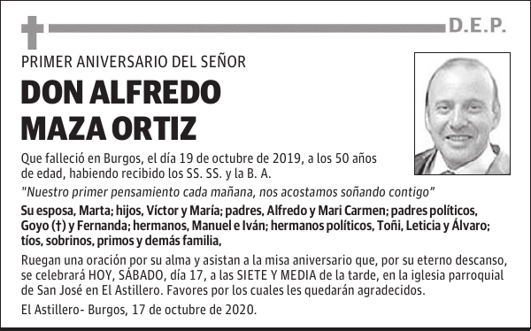 DON ALFREDO MAZA ORTIZ