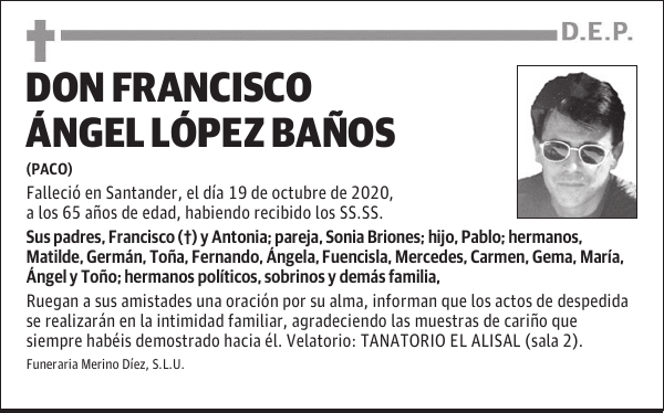 DON FRANCISCO ÁNGEL LÓPEZ BAÑOS