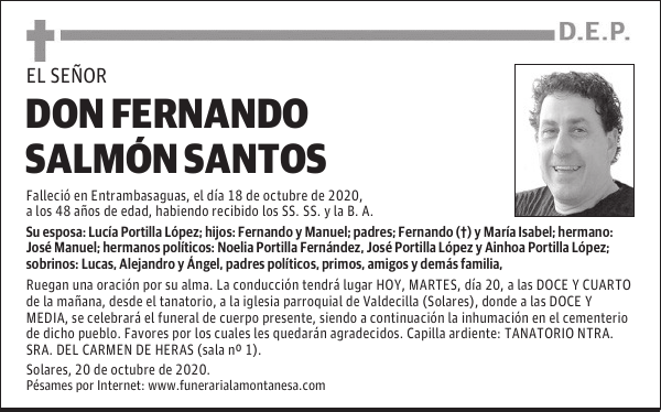 DON FERNANDO SALMÓN SANTOS