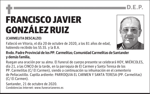 FRANCISCO JAVIER GONZÁLEZ RUIZ