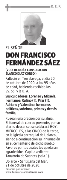 DON FRANCISCO FERNÁNDEZ SÁEZ