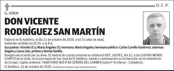 DON VICENTE RODRÍGUEZ SAN MARTÍN
