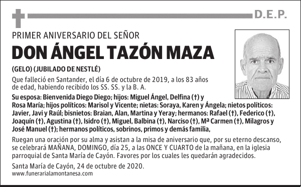 DON ÁNGEL TAZÓN MAZA