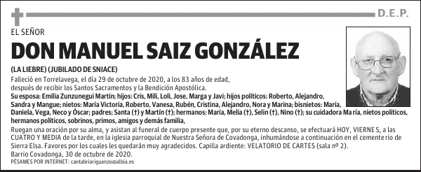 DON MANUEL SAIZ GONZÁLEZ