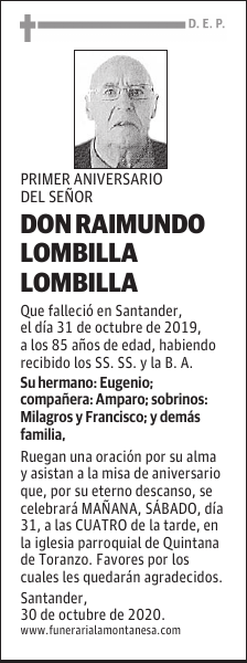 DON RAIMUNDO LOMBILLA LOMBILLA