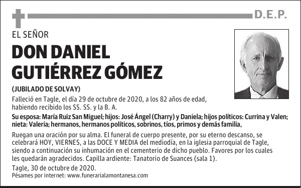 DON DANIEL GUTIÉRREZ GÓMEZ