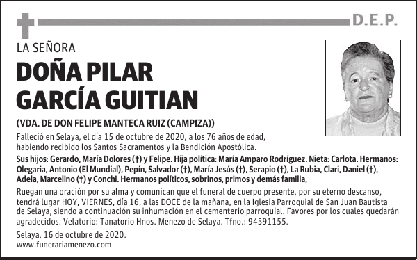 Doña Pilar García Guitian