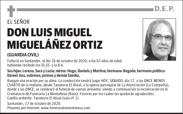 DON LUIS MIGUEL MIGUELÁÑEZ ORTIZ