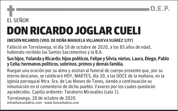 DON RICARDO JOGLAR CUELI