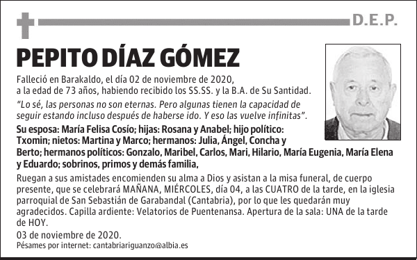 DON PEPITO DÍAZ GÓMEZ