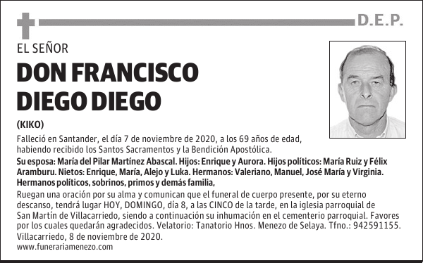 DON FRANCISCO DIEGO DIEGO