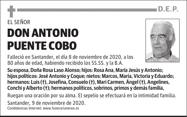 DON ANTONIO PUENTE COBO