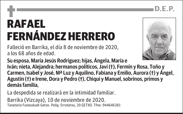 RAFAEL FERNÁNDEZ HERRERO