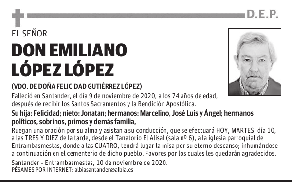 DON EMILIANO LÓPEZ LÓPEZ