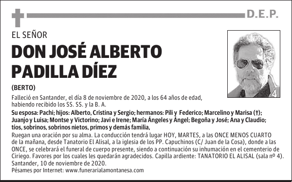 DON JOSÉ ALBERTO PADILLA DÍEZ