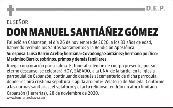 DON MANUEL SANTIÁÑEZ GÓMEZ