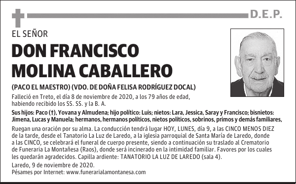 DON FRANCISCO MOLINA CABALLERO