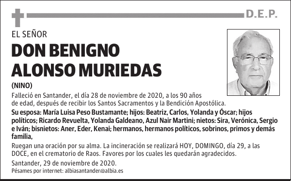 DON BENIGNO ALONSO MURIEDAS