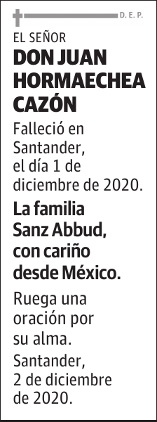 DON JUAN HORMAECHEA CAZÓN