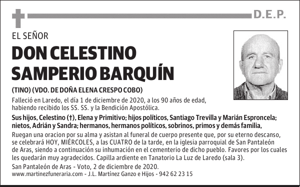 DON CELESTINO SAMPERIO BARQUÍN
