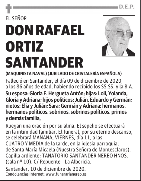 DON RAFAEL ORTIZ SANTANDER