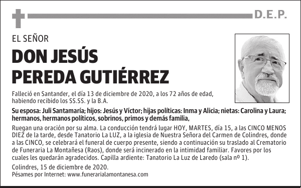DON JESÚS PEREDA GUTIÉRREZ