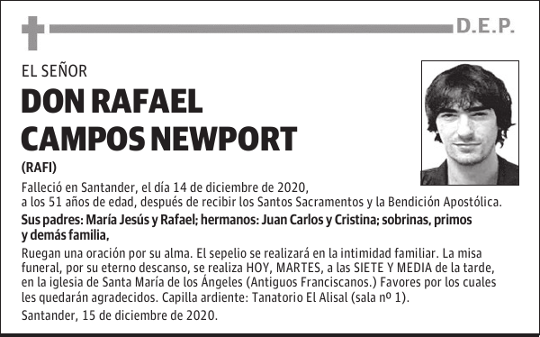 DON RAFAEL CAMPOS NEWPORT