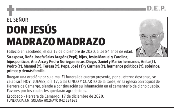 DON JESÚS MADRAZO MADRAZO