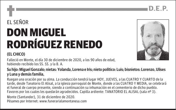 DON MIGUEL RODRÍGUEZ RENEDO