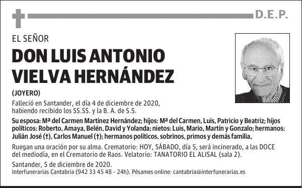 DON LUIS ANTONIO VIELVA HERNÁNDEZ