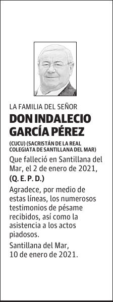 DON INDALECIO GARCÍA PÉREZ