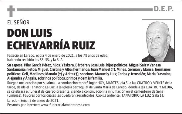 DON LUIS ECHEVARRÍA RUIZ