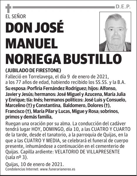 DON JOSÉ MANUEL NORIEGA BUSTILLO