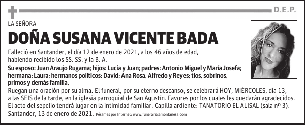 DOÑA SUSANA VICENTE BADA