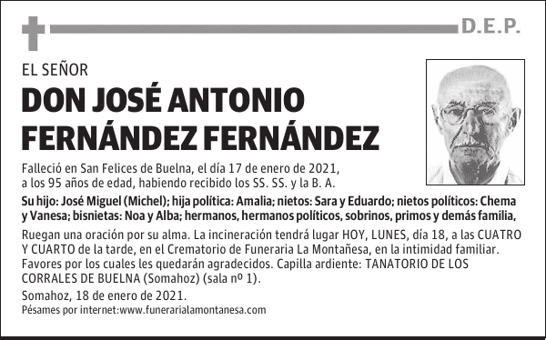 DON JOSÉ ANTONIO FERNÁNDEZ FERNÁNDEZ