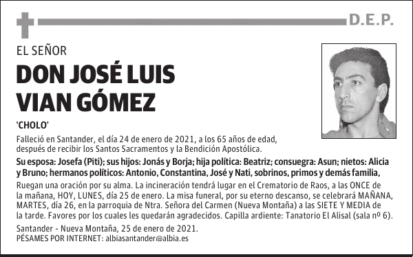 DON JOSÉ LUIS VIAN GÓMEZ