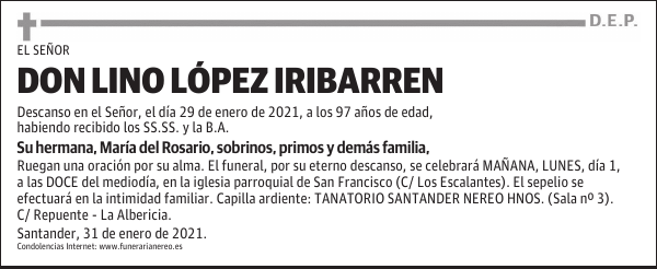 DON LINO LÓPEZ IRIBARREN