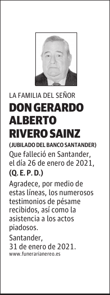 DON GERARDO ALBERTO RIVERO SAINZ