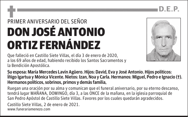 DON JOSÉ ANTONIO ORTIZ FERNÁNDEZ