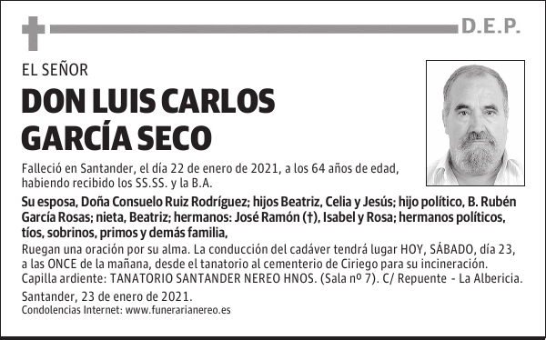 DON LUIS CARLOS GARCÍA SECO