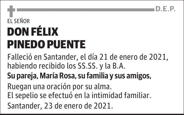 DON FÉLIX PINEDO PUENTE