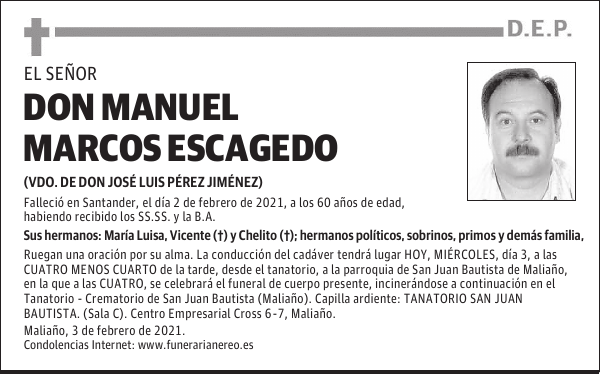 DON MANUEL MARCOS ESCAGEDO