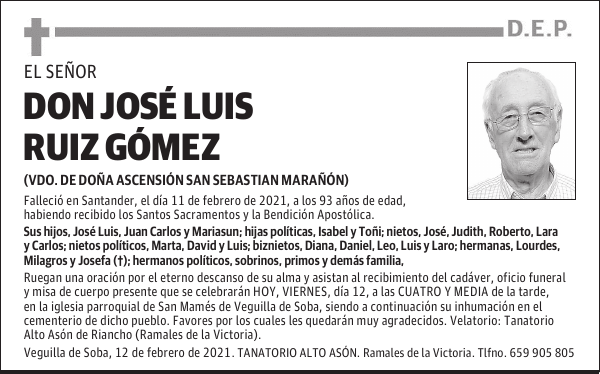 DON JOSÉ LUIS RUIZ GÓMEZ