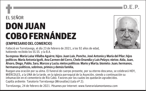 DON JUAN COBO FERNÁNDEZ