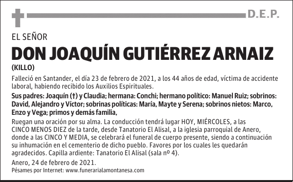 DON JOAQUÍN GUTIÉRREZ ARNAIZ