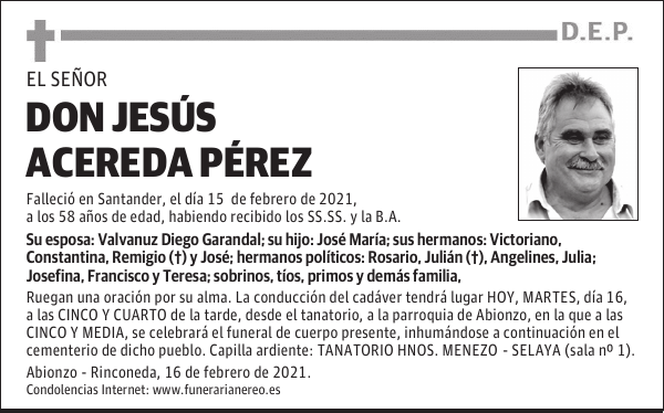 DON JESÚS ACEREDA PÉREZ