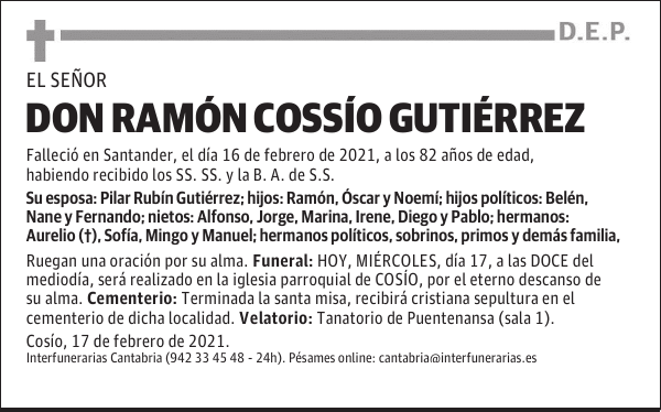 DON RAMÓN COSSÍO GUTIÉRREZ