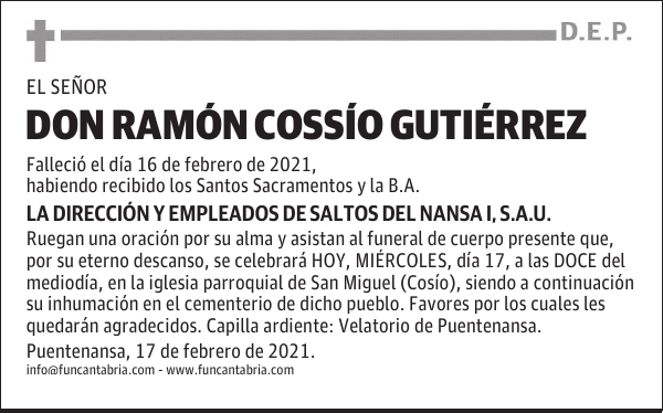 DON RAMÓN COSSÍO GUTIÉRREZ